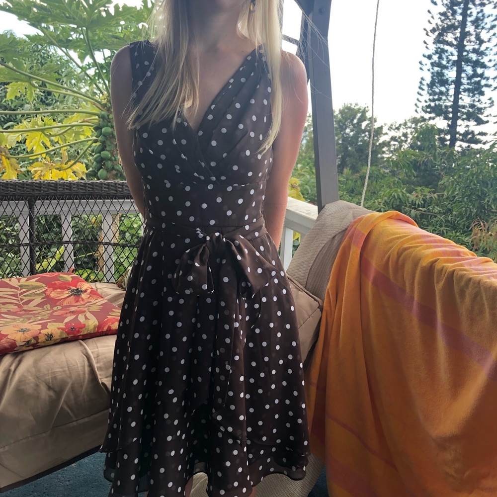 Work / casual / formal polka dot dress